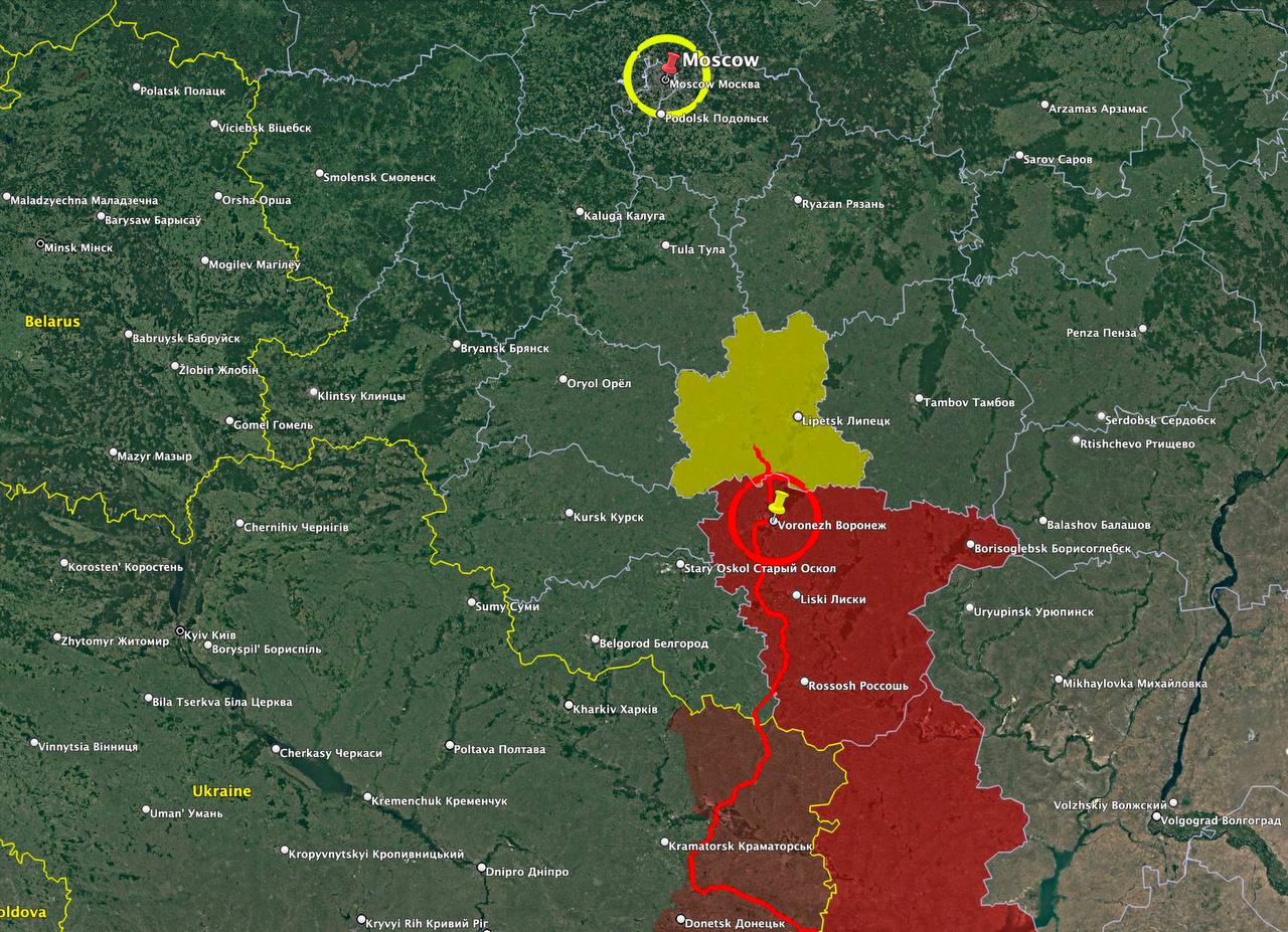 Kirill Shamiev on Twitter: "14/ RU military channel posted this map of ...