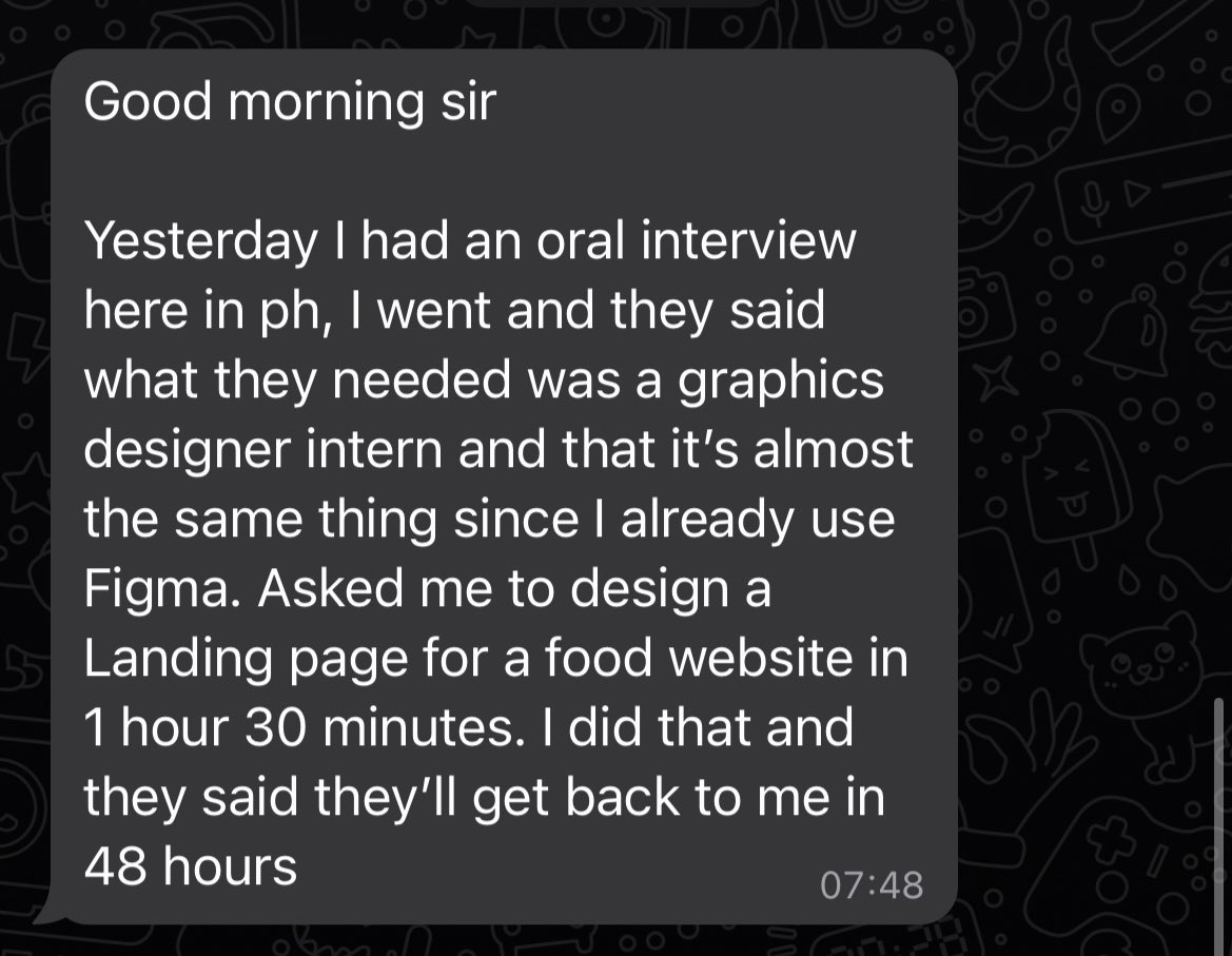 Entry Designers please run away from any job opportunity requesting for all this unnecessary test. Run!