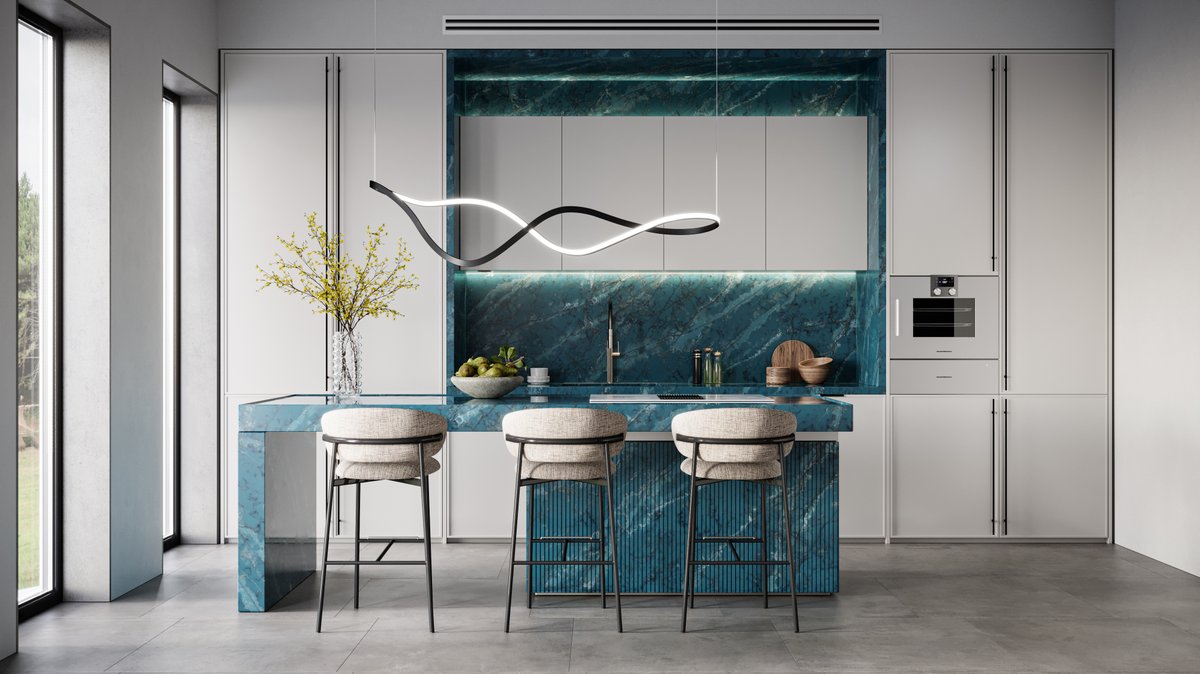 Blue is the new black in interior design, ✨NEW✨ CRL Quartz Cristallo Azure makes it extremely simple to introduce this stunning colourway into any interior. Order your free sample spr.ly/6010OvhQO
.
#blueinterior #splashback #featurewall