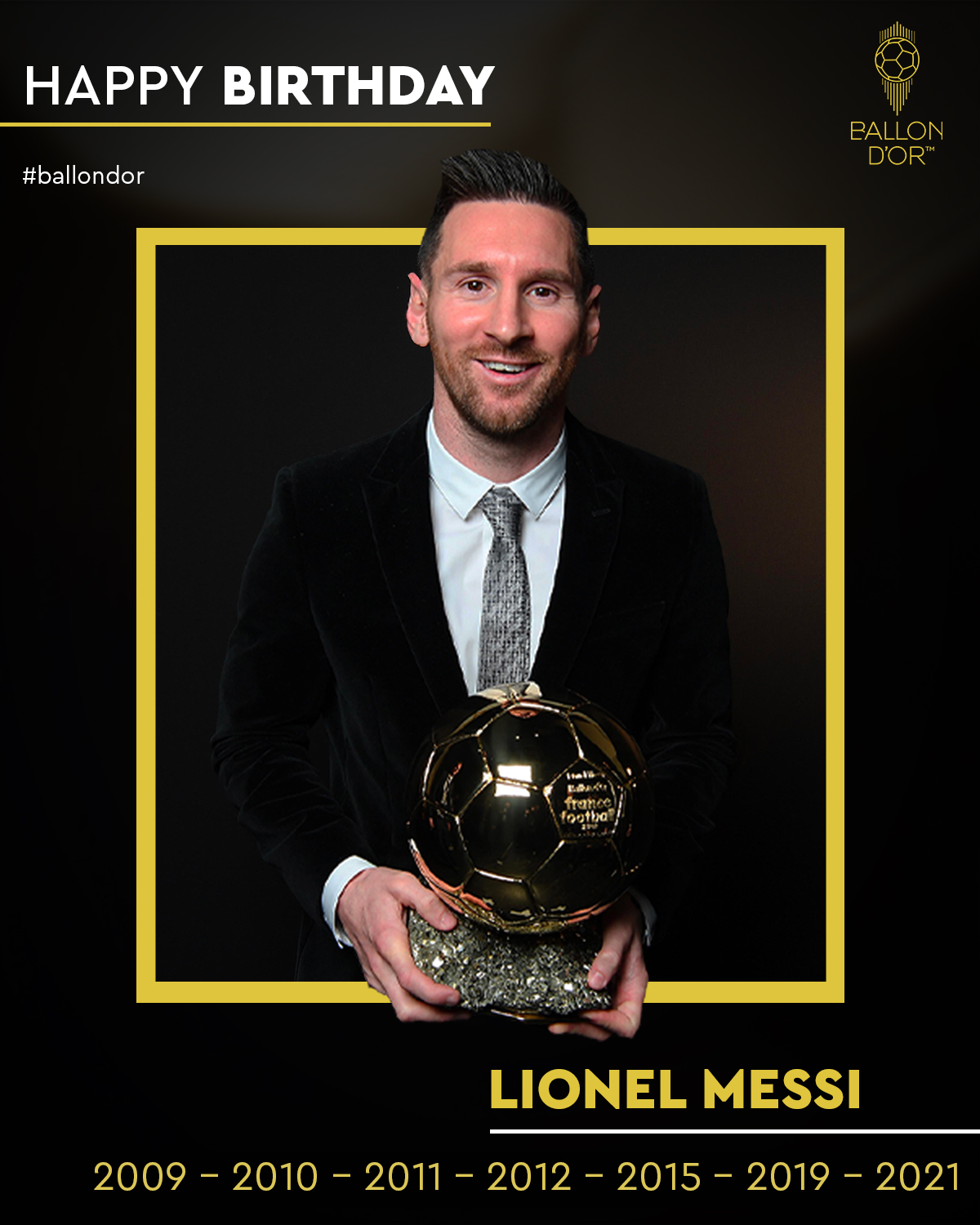 Happy birthday to our seven-time Ballon d\Or winner... Lionel Messi !   
