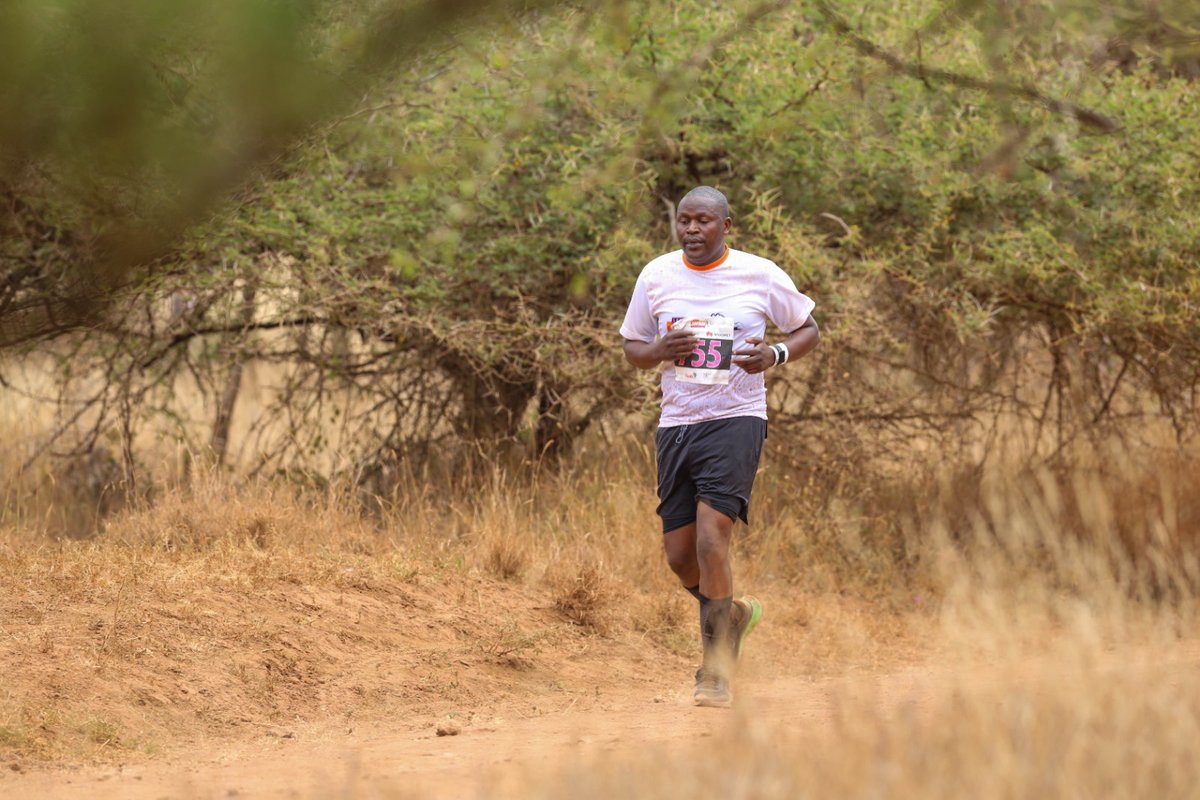 SafaricomPLC's tweet photo. @PeterNdegwa_ @Brianmbunde @SKiptinness Feel the pulse of Africa beneath your feet as you take on the #LewaSafariMarathon. Amidst the raw beauty of the savannah, runners become guardians of the land and ambassadors of hope. https://t.co/rkx2Zio89P