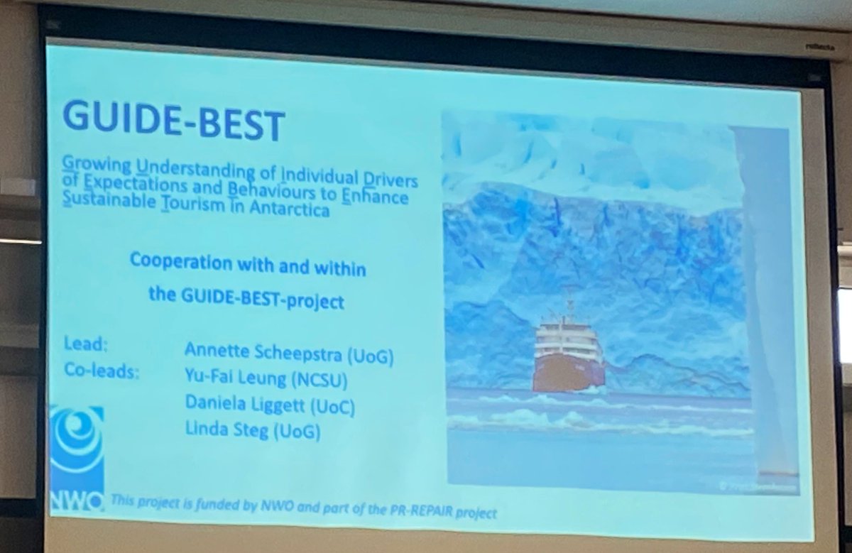 christyhehir's tweet photo. NEW @NWOFunding  #Antarctic research meetings under way…. I’m proud to be part of these TWO projects 🐧 1. Adaptation scenario planning for Antarctica’s futures 🐧 2. Behaviours to enhance sustainable tourism 🇦🇶 #Antarctica #tourism #schass2023 https://t.co/K3z6azhGce