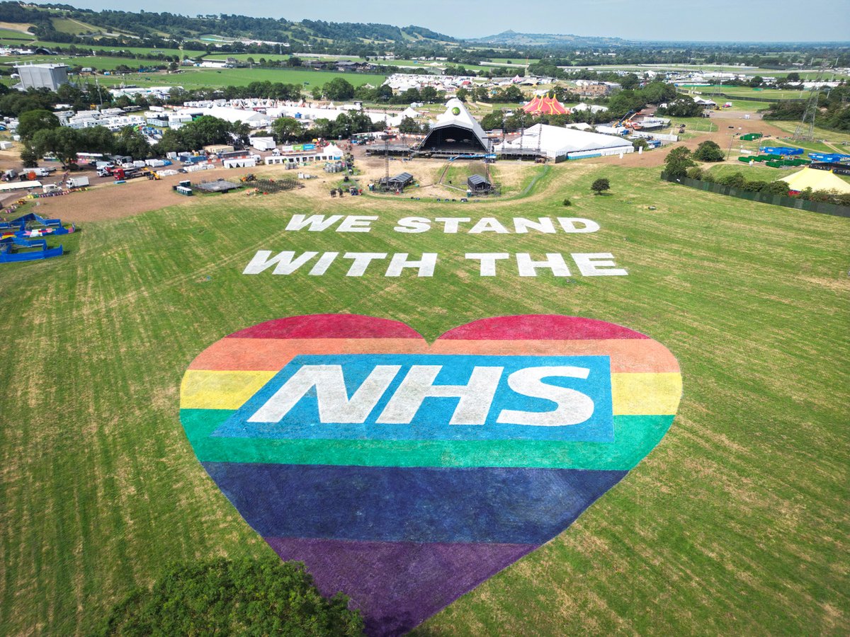 Join us for a special tribute to the NHS on the Pyramid Stage at 5.30pm on Saturday.