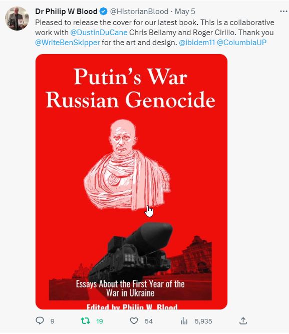 Unless we all get nuked, you will be able to read about #Prigozhin Dirlewanger,Filatyev the liar deserter,#NAFO,genocidal propaganda,NATO,Kersh Bridge,Russian OOB,Lemkin,Krasnodar trials,war criminals of all nations&more soon! @ibidem11 @HistorianBlood Cover by @WriteBenSkipper