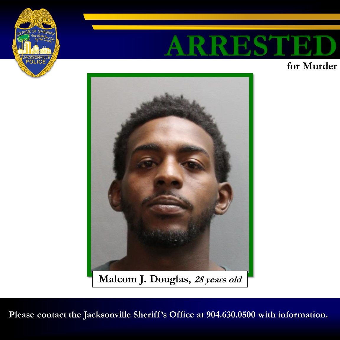 Jax Sheriff's Office on Twitter "Murder Arrest On October 22, 2022