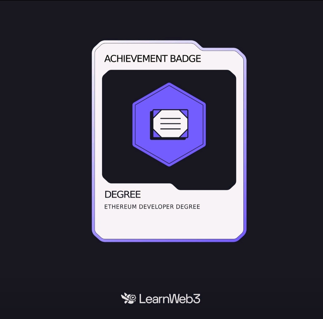 mrinnnmoy's tweet photo. #learning_in_public
Completed the Ethereum Developer Degree from @LearnWeb3DAO .
#learning #Blockchain #developement #technology https://t.co/BmztijEu8f