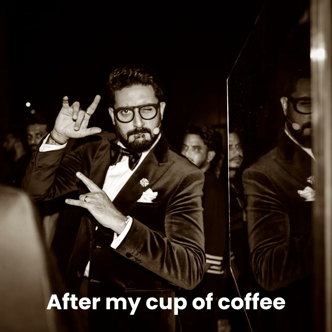 A big shout-out to all the coffee lovers, courtesy of @juniorbachchan! ☕

#AbhishekBachchan #Bachchan #ABCrew #CoffeeTime