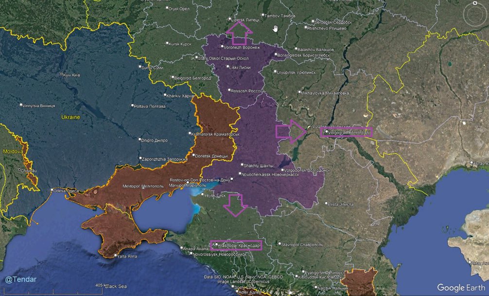 Eugene Vindman (@yvindman) on Twitter photo I’m seeing some maps currently showing Wagner forces seizing more Russian territory in one day than Russian forces occupy after 16 months of war in Ukraine. Moscow falls in three days? (map courtesy of <a href="/Tendar/">(((Tendar)))</a>) I’m seeing some maps currently showing Wagner forces seizing more Russian territory in one day than Russian forces occupy after 16 months of war in Ukraine. Moscow falls in three days? (map courtesy of <a href="/Tendar/">(((Tendar)))</a>)