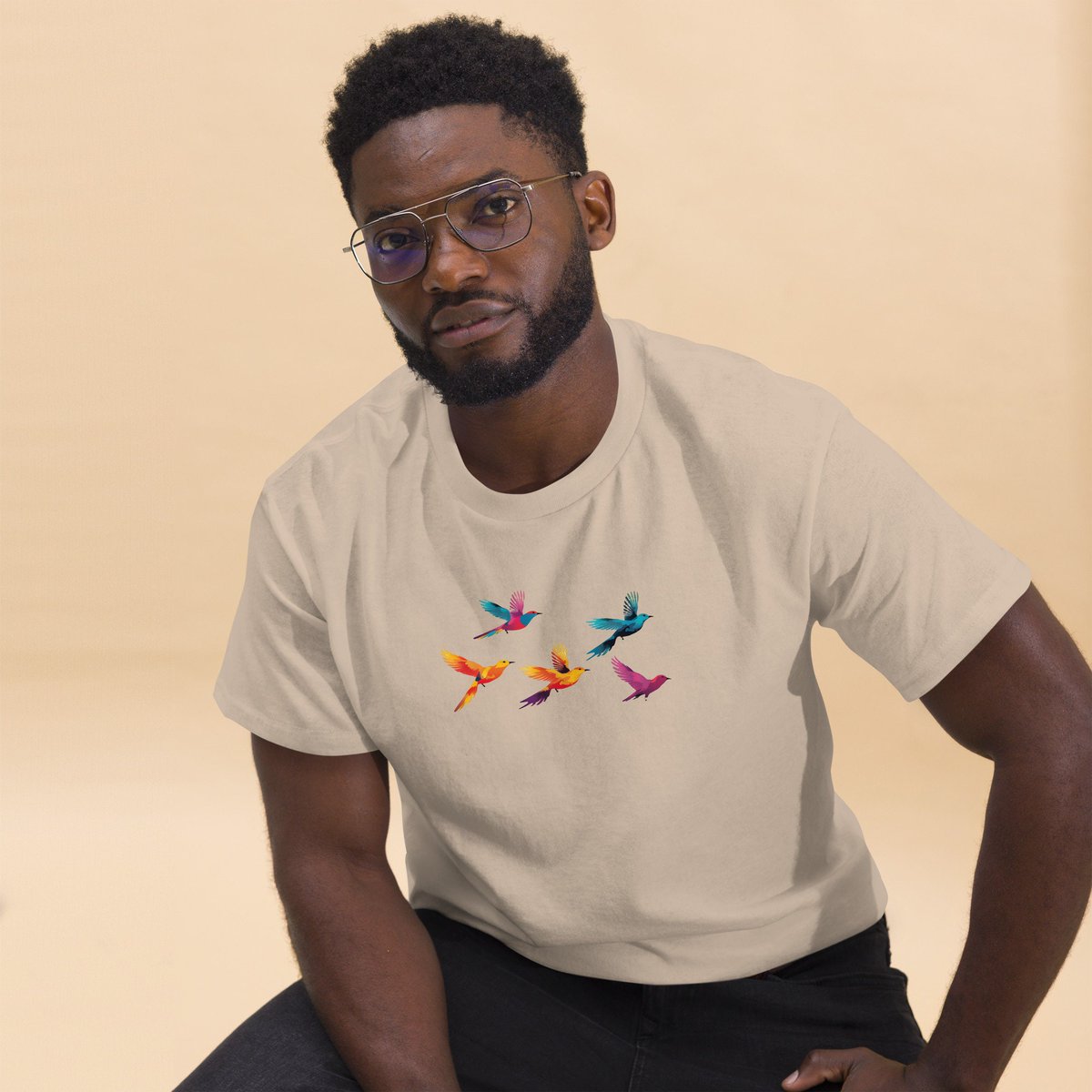 I'm excited to introduce the latest addition to my #etsy shop: Flying Birds T-Shirt, Vintage Bird T-Shirt, Pastel Sunset Colors Shirt, Nature Lover Gift, Bird Lover Gift. [Link] #streetwear #shortsleeve #roundneck #giftforgrandma #birdshirt #giftforfriend #gardengnomec