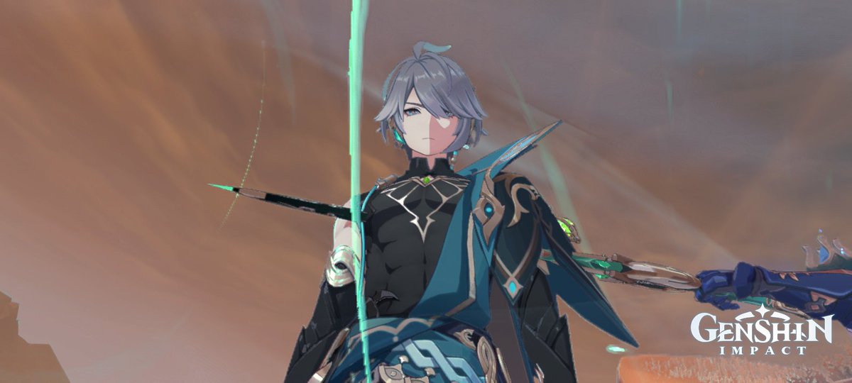 xiaouvr's tweet image. I like how Jean photobombed me when I was taking shots of Alhaitham