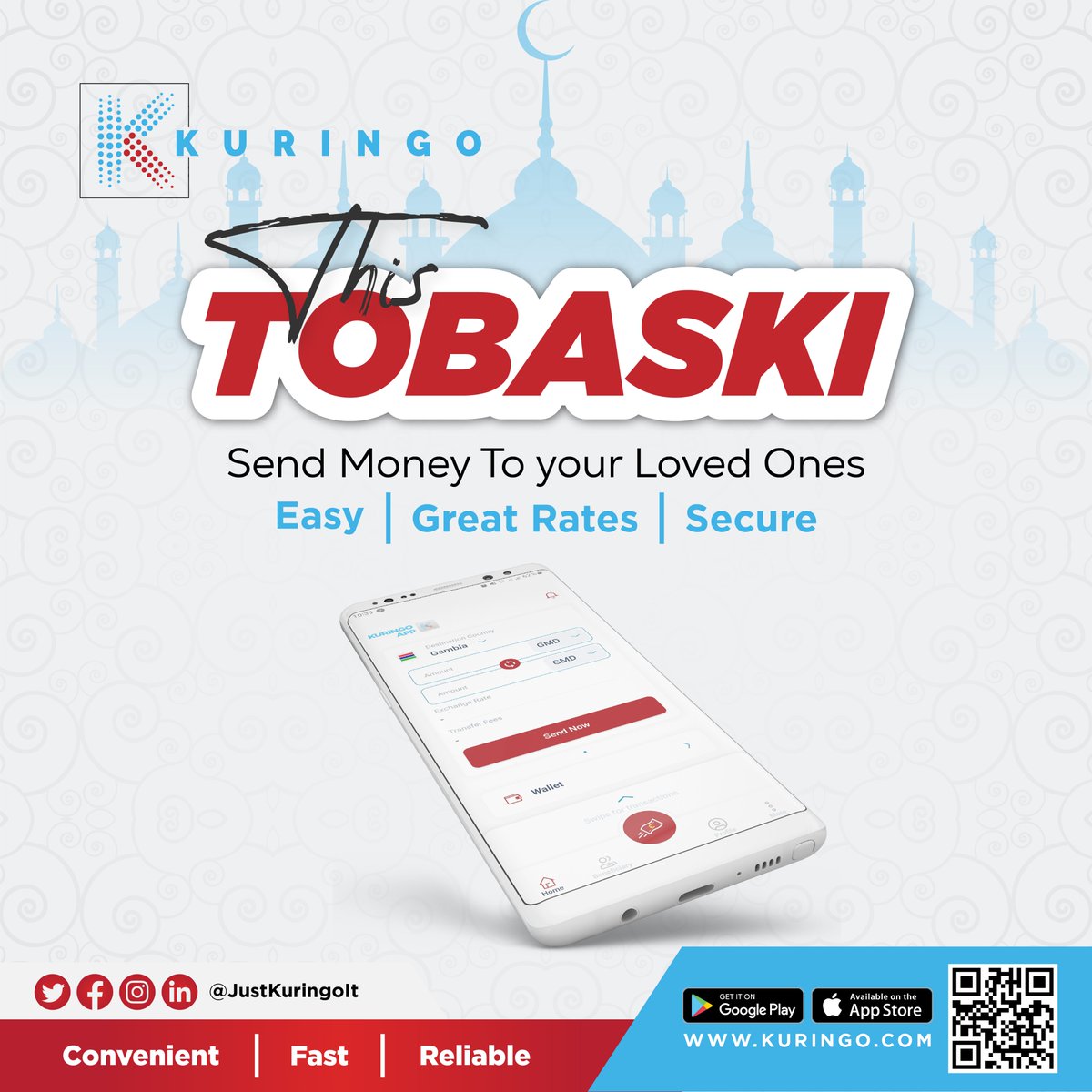 justkuringoit's tweet photo. Tobaski is approaching, and Kuringo is
here to serve your money transfer needs better than
ever. #justkuringoit

✅User-friendly platform
✅Amazing rates
✅Unmatched customer service
✅500+ pickup locations

https://t.co/AVOVnCeiJr

Wishing you a blessed Tobaski in advance! https://t.co/sj1GRIoijs