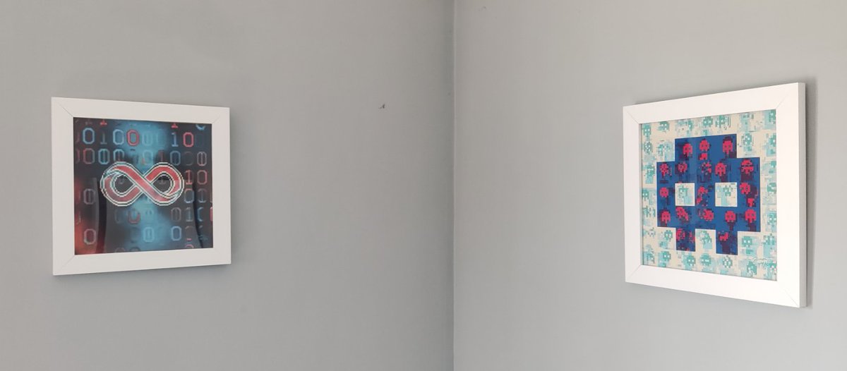bowse_eth's tweet photo. GM. We do a little photo framing @VanArman #byteGANs #decoherence #LookCloser https://t.co/yFL9vTqJIc