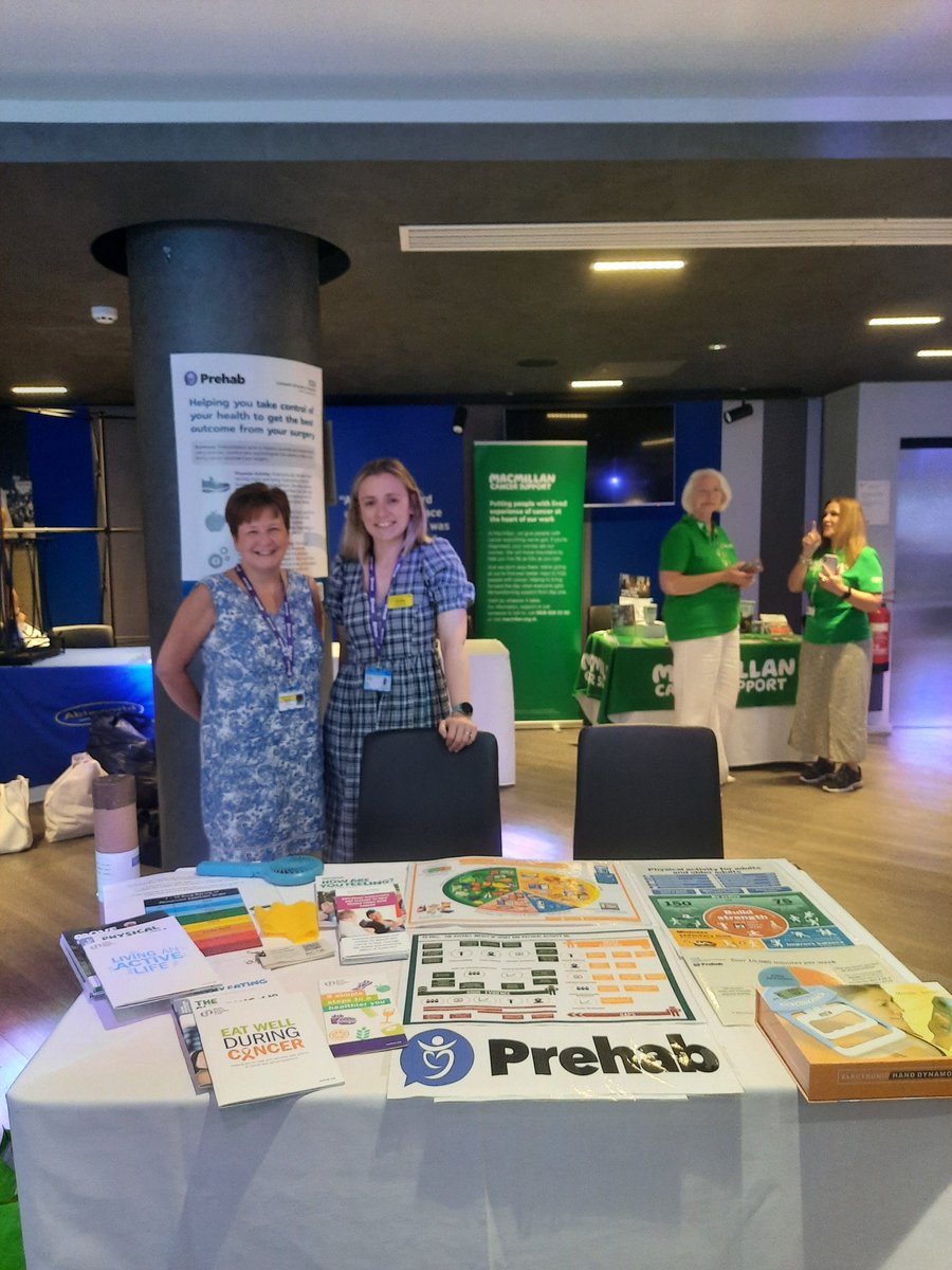 We're all set up for the cancer Health and Wellbeing Event at Goodison Park today. Looking forward to our presentation about Physical Activity, Nutrition and Welbeing with cancer later on!