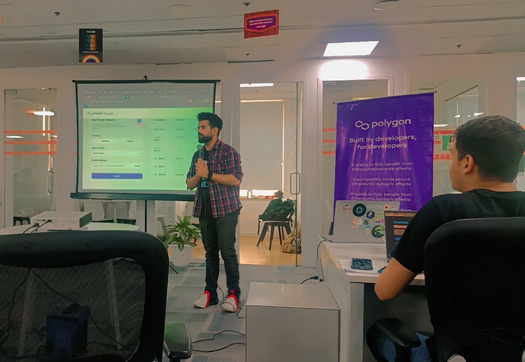 0xironyAditya's tweet image. Thanks to @KanishkKhurana_, @GuildDelhi, @0xPolygonDevs and @0xFireDrops for this amazing opportunity. 2 hours of travel straight from college, Ghaziabad to Gurugram to become a #dappDeveloper.
Worth it 🚀✨.
#BuildersHub #PolygonDelhi