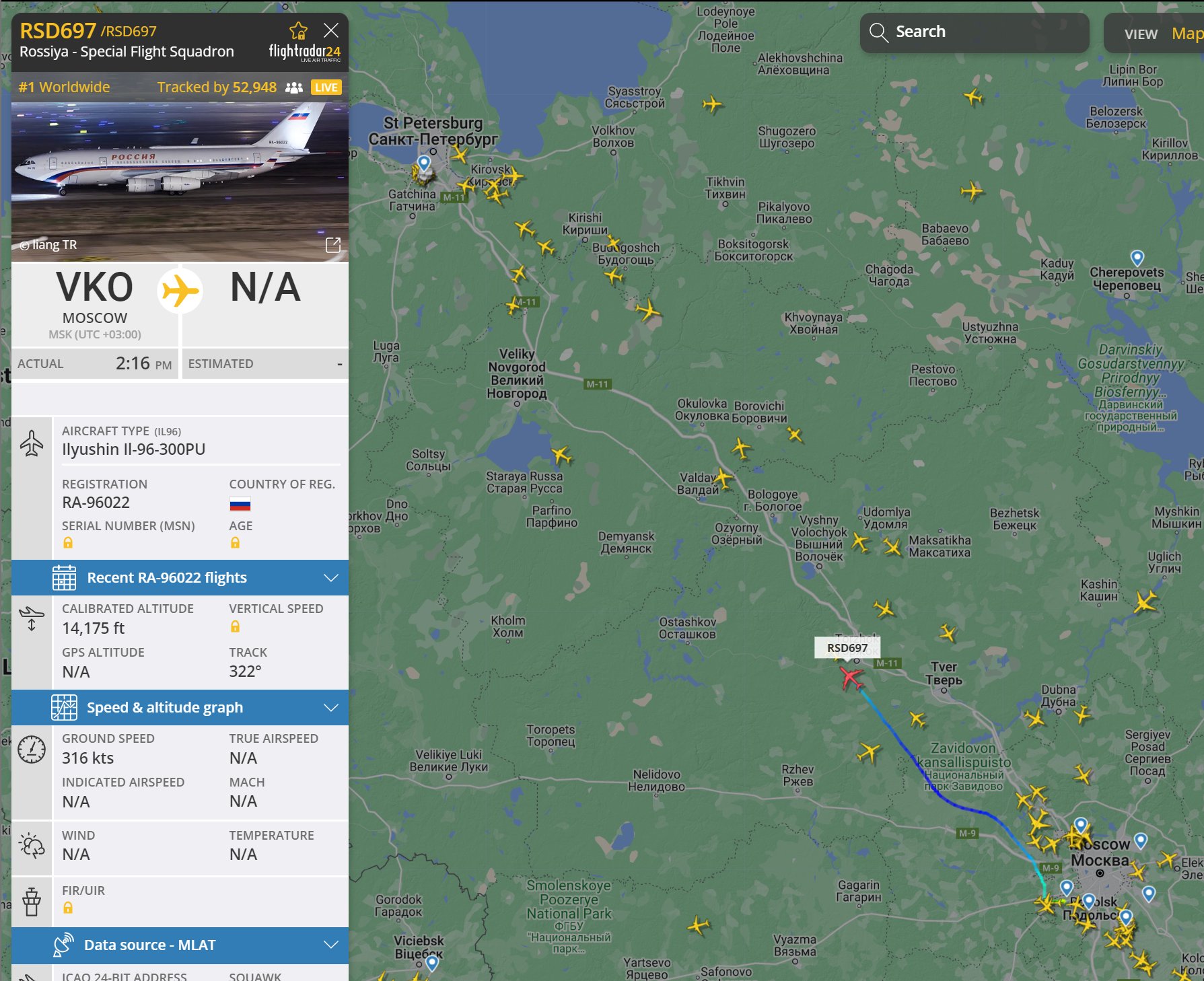 The Spectator Index on Twitter: "Aircraft belonging to Russia's ...
