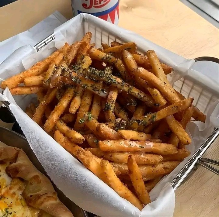 i never say no to fries and ice cream.