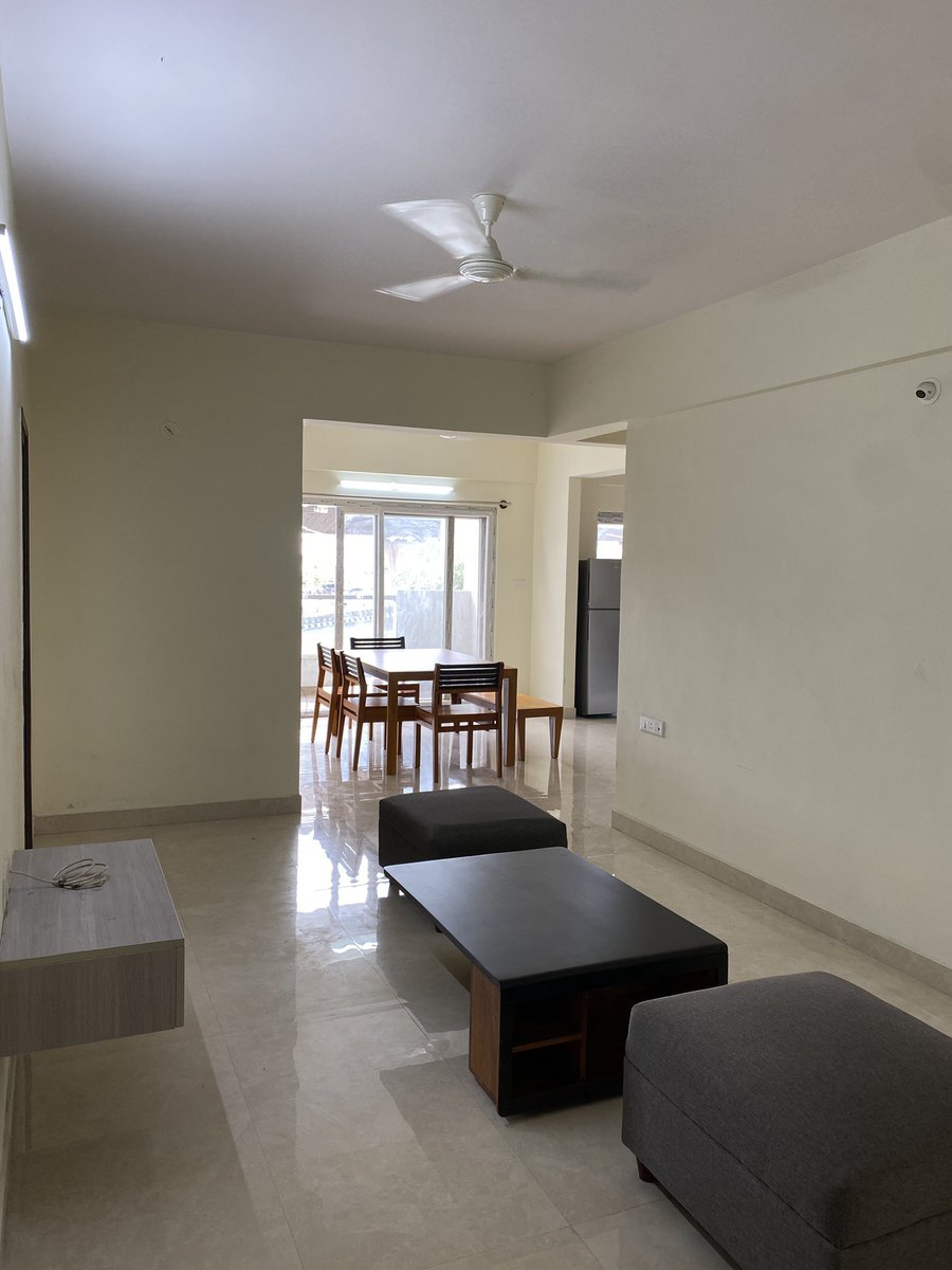 Looking for a 3rd Flatmate in a 3BHK Fully Furnished flat in a gated society at Kudlu Gate. 
Rent: 16.5K/month
Washroom &amp; Balcony attached. 

Furniture &amp; Appliances rented from Furlenco. Utensils cost waved off. 
DM for more details.
<a href="/BangaloreRoomi/">Bangalore Roomie</a> <a href="/OyeChadha/">Naman Chadha</a>