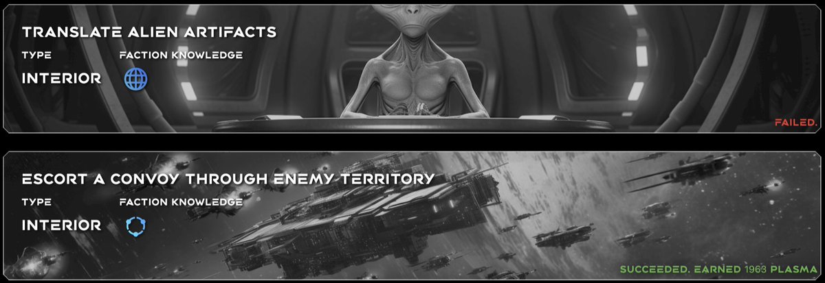 RustedNexus's tweet photo. My @Passengers_NFT crew just completed their 2nd mission. The 1st mission has a SR of 42% and they failed ๐ข.
They then pulled themselves together and emerged triumphant, and with a bag full of plasma on their 2nd mission with a SR of 52%.๐ช
#NovaStation #LetFly #BetaTesting https://t.co/brDZ5qSuhj