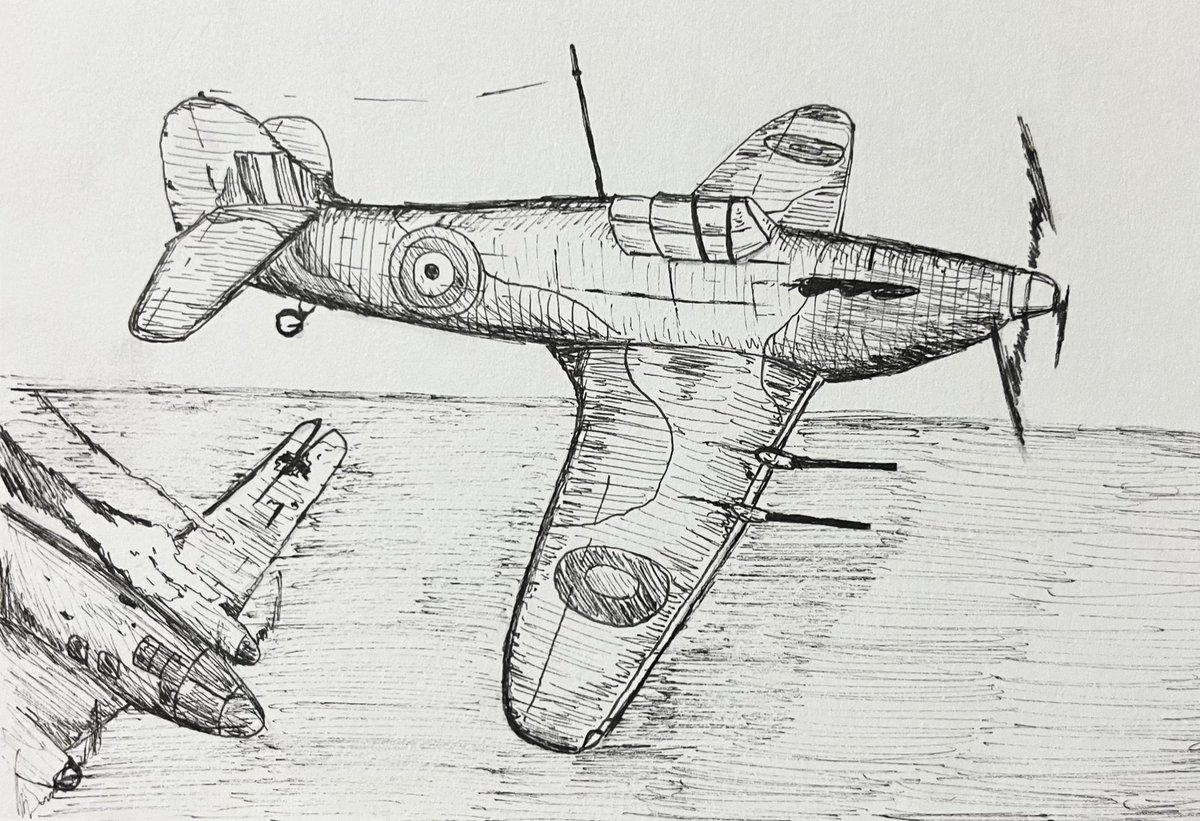 Hawker Hurricane #イラスト #ペン画