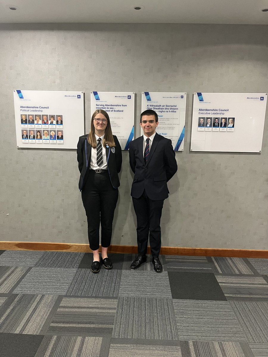 Two of our Aberdeenshire MSYP’s @Kai_SulemanMSYP and @JennyDuncanMSYP sat on the stakeholder panel for the appointment of the new Head of Education at Aberdeenshire Council yesterday . It is great to see young people represented on this very important appointment!