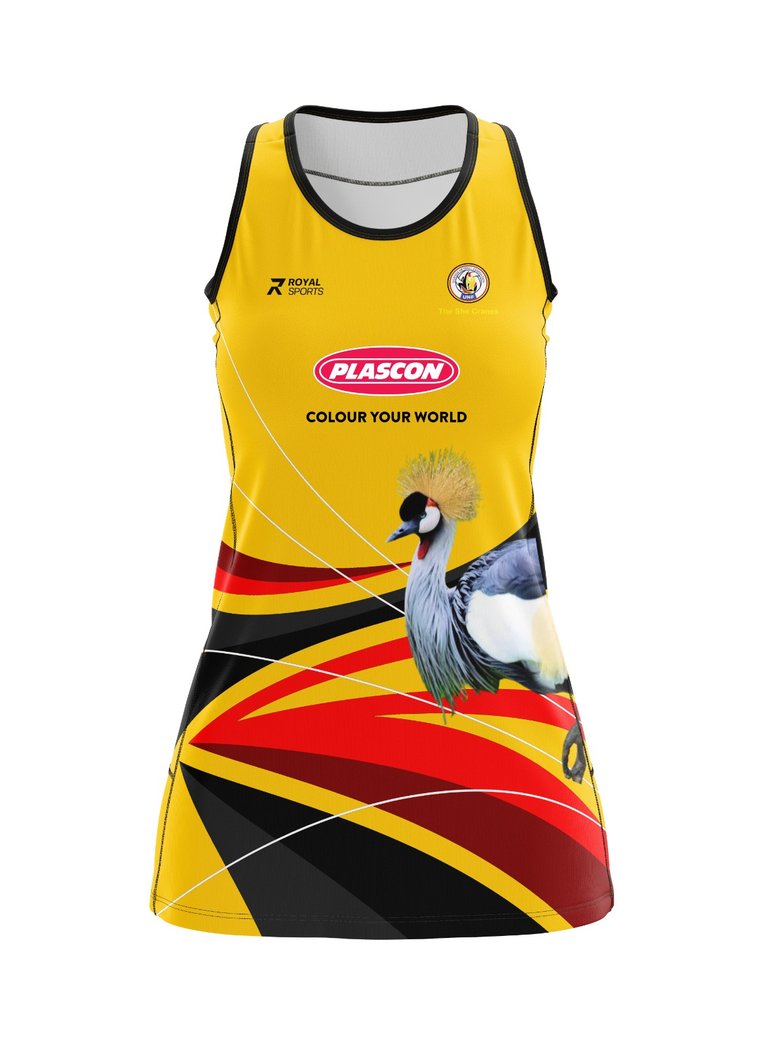 The Uganda national Netball team (She Cranes) *Home  kit* for the World Netball Cup 2023 due in Cape Town, South Africa !!!!@bedjosessien <a href="/JulianaKanyomoz/">Juliana Kanyomozi👸</a> <a href="/nbstv/">NBS Television</a> <a href="/usmissionuganda/">UsMissionUganda</a>