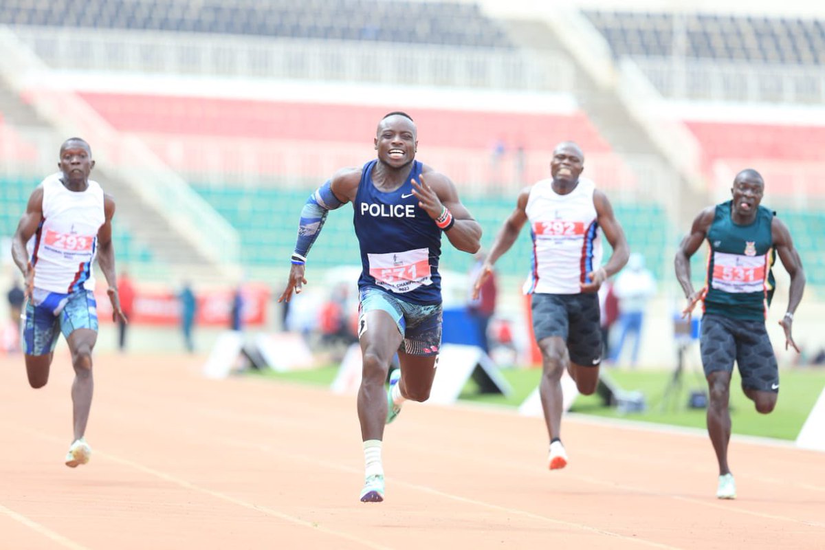 @Ferdiomanyala clocked 9.97sec to win men’s 100m finals at the #AKNationalChampionship as curtain fall on the three-day championship.