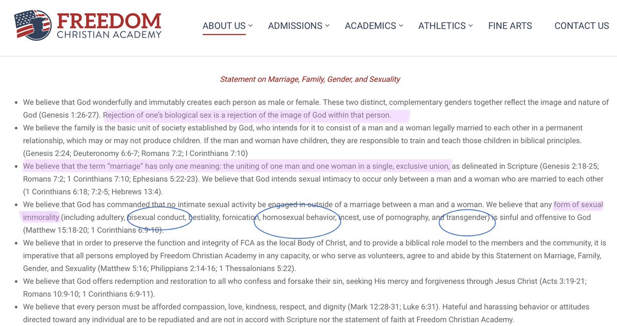 @JustinParmenter @triciacotham @NCGOP Here are two more bigoted #NorthCarolina schools that my tax money should NOT be supporting. This is such an abomination. I guess Tim Moore banging his way through the ladies of the @NCGOP is morally acceptable to theses “Christians”? #ncpol #ncga #nced #SupportPublicSchools.