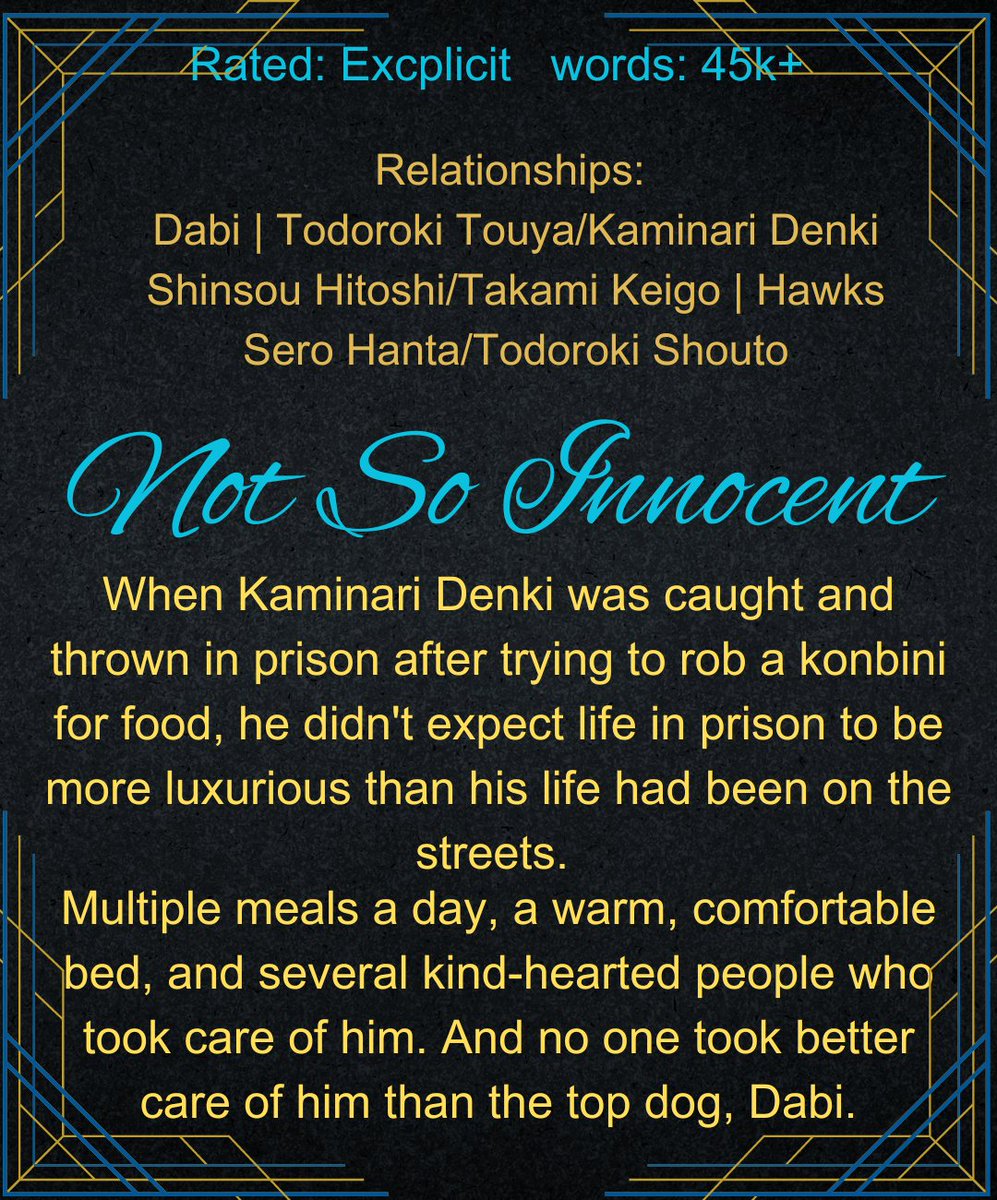 vellichor999's tweet photo. It's finally time to post my fic for @ProblemBigBang aahhh I'm so excited! 
Thank you @nefsferaatu for your amazing art, I had so much fun working with you 🥰
https://t.co/q0AYHcfqan
#DabiKami #BaconBolts https://t.co/r63K8Cdqtm