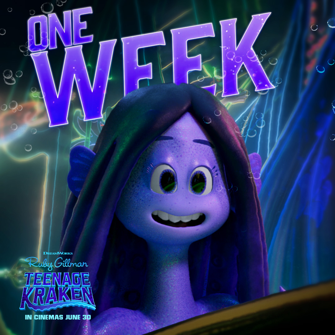 When you realise you’re a kraken...     #TeenageKrakenMovie splashes into cinemas in 1 week on June 30th.