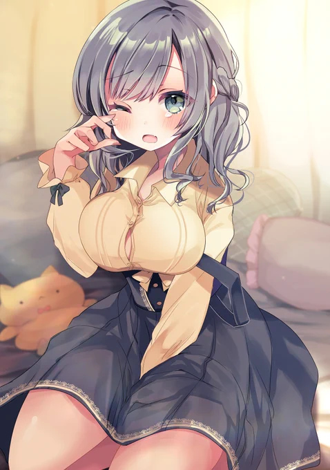 「寝てた…」