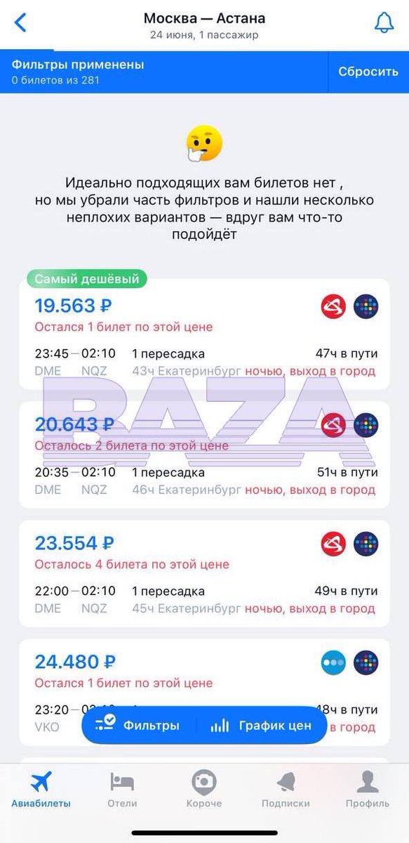 Russian Market on Twitter "⚡️There are no direct tickets from Moscow