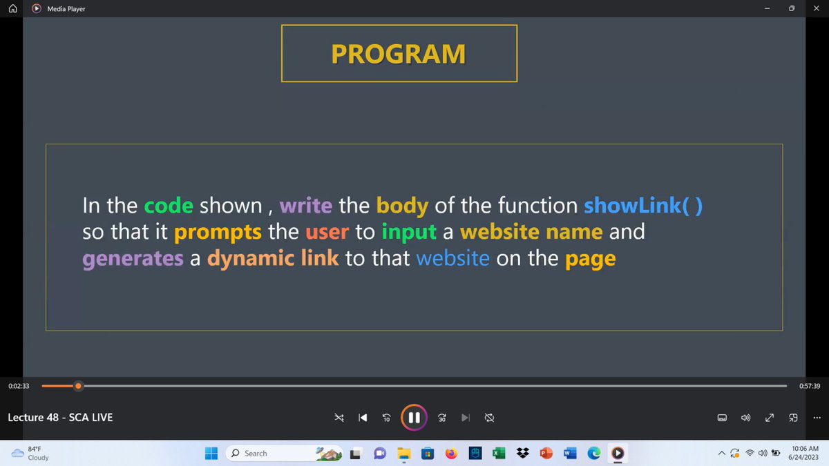 nishabhattnisha's tweet image. Day 24,
Update 🙌
Today I continuting Learning

Adding and Removing classes in JavaScript 
&amp;amp; Solving program .....
#60DaysOfLearningWithLeapfrog 
#LearningWithLeapfrog2023
#LSPPLearningD24