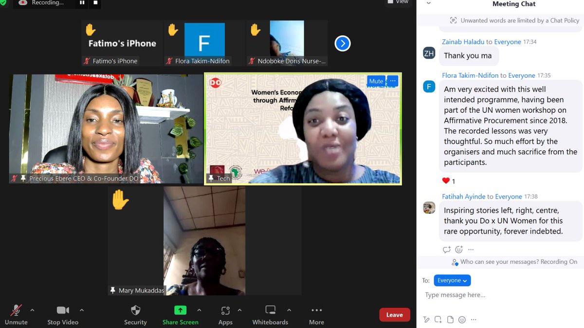 do_takeaction's tweet photo. Reviews from graduates
#WEEAPWCA2023
#UNWomenxDO
#WEEAP
Nigeria 🇳🇬 Mali 🇲🇱 Senegal 🇸🇳 https://t.co/OUuRAk8dQa