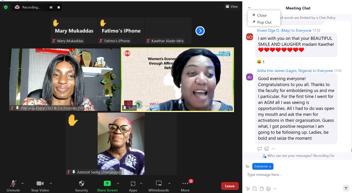 do_takeaction's tweet photo. Reviews from graduates
#WEEAPWCA2023
#UNWomenxDO
#WEEAP
Nigeria 🇳🇬 Mali 🇲🇱 Senegal 🇸🇳 https://t.co/OUuRAk8dQa