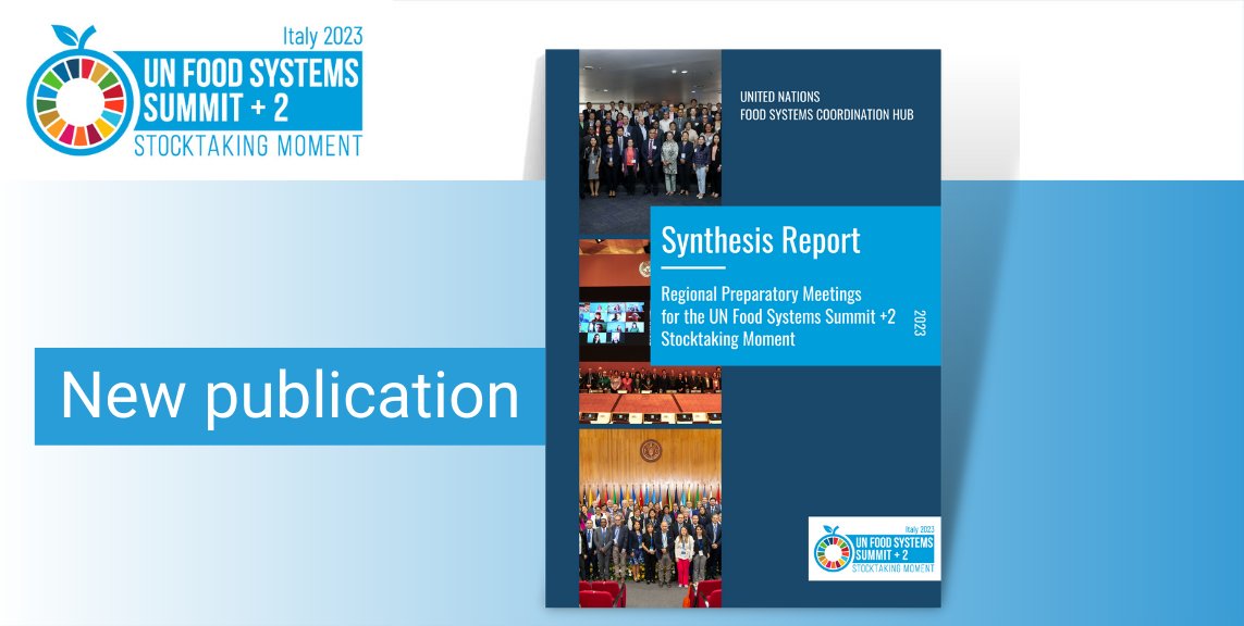 In the lead up to the #UNFSS2023, together with partners, we held 5 regional preparatory meetings, exploring the priority actions and challenges for transforming #FoodSystems in each region. Read the outcomes in our new report. 

👉 loom.ly/GjyuDn4

📆 29 DAYS TO GO