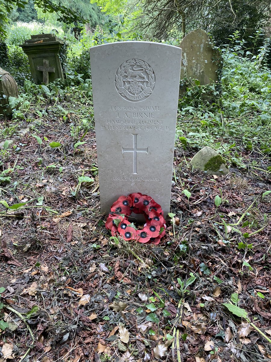 LauraDrizzle's tweet photo. Also came across my first ever marble headstone, for Private J A Birnie, tucked away in a peaceful hidden section of the cemetery. There is still some work to do at this site but much less daunting a task now, thanks to the group. https://t.co/W5M2WvdkvR