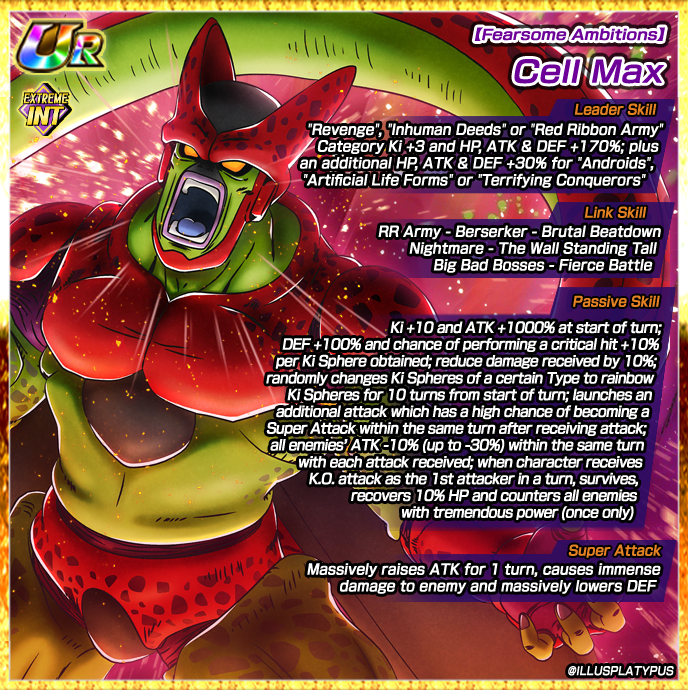 Kronos On Twitter RT illusPlatypus CELL MAX IS HERE DokkanBattle 
