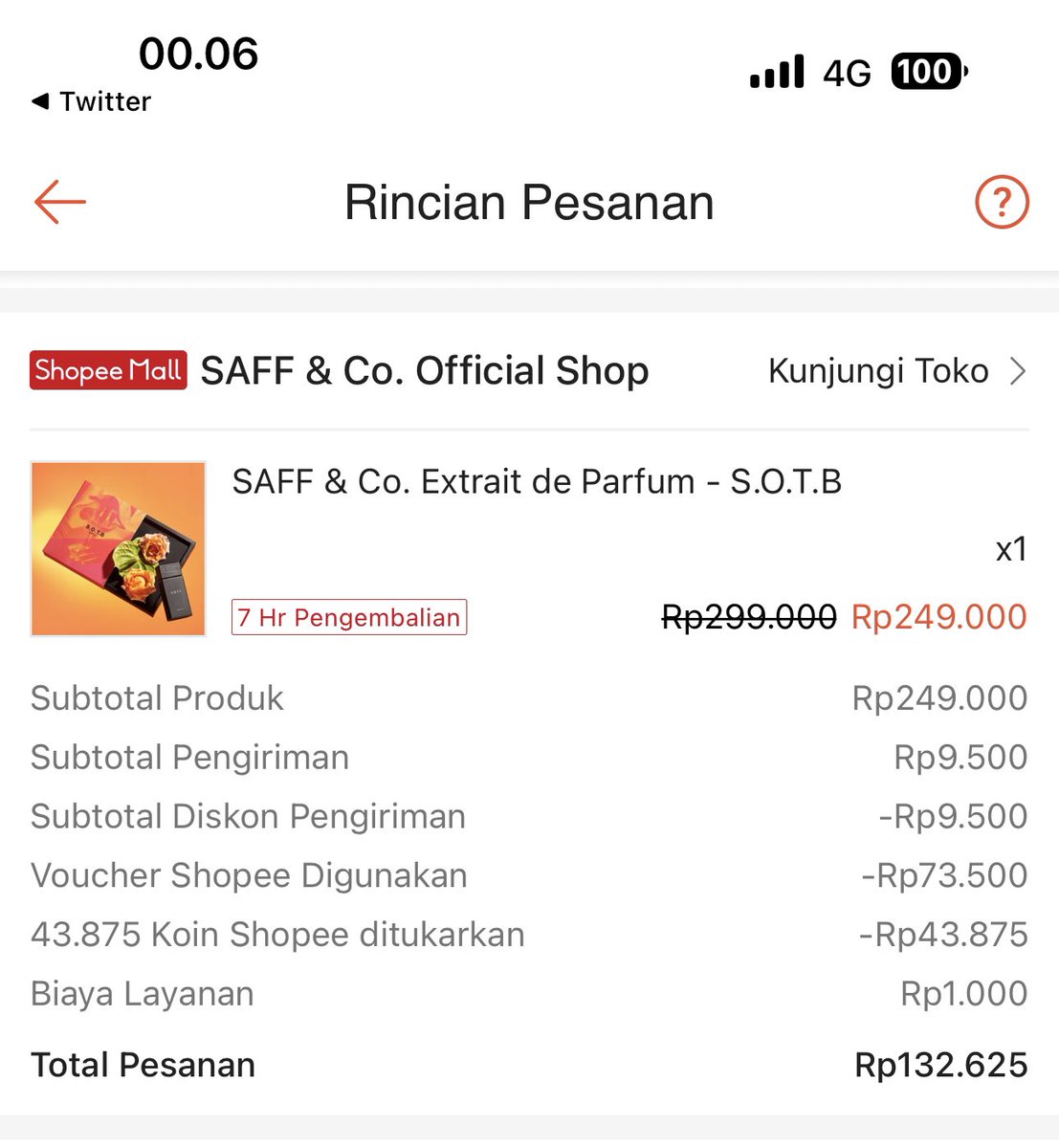 Shuxann2's tweet photo. @RacunBelanja Mincun, aku ga dapet yg 50% 50.000 eh malah dapet nya yg 25% maks 100rb 😅 Emang Rejeki ya 🥹🥹 https://t.co/NFf5jSqNAR