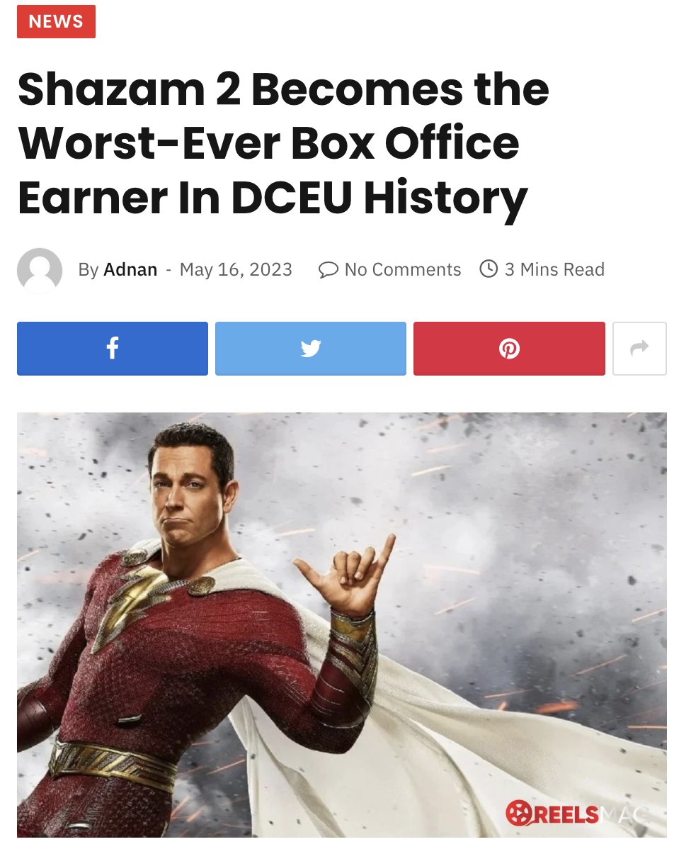 Shazam 2 and 6 other DC films that have bombed at the box office