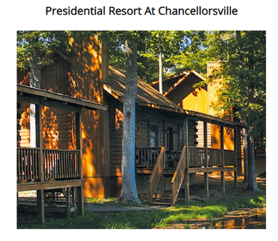 For $100, you can win a 1 week Fall getaway at a cozy cabin nestled on a tranquil lake in Spotsylvania, Virginia at the Presidential Resort at Chancellorsville! Trip dates are for September 9th-16th, 2023, so you have plenty of time to plan. paypal.com/donate/?hosted…