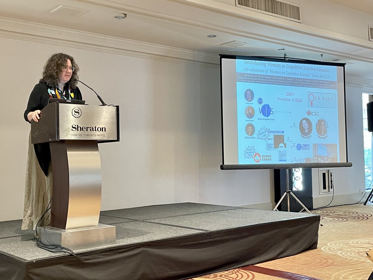 Terrific symposium this morning at #CPA2023: "Women in Cognitive Science Canada - Expanding the Circle". 
First up, @debra_titone described new analyses of gender and <a href="/NSERC_CRSNG/">NSERC / CRSNG</a> funding data, with <a href="/mjieyang/">Michelle Yang</a> <a href="/PennyPexman/">Penny Pexman</a>