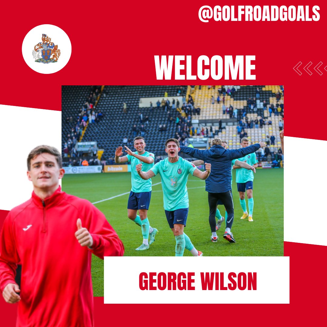 Welcome George Wilson🔴⚪️
From official website:
Altrincham are delighted to announce another newcomer to the playing ranks as talented 22-year-old midfielder George Wilson joins from Coalville Town
Wilson was a standout player at Coalville during their excellent 2022/23 campaign