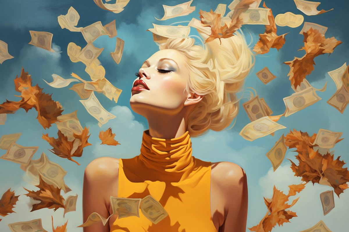 blows leaves like kisses like money

#sixwords #poetry #micropoetry
#writingprompt #poetryprompt
#writingcommunity #midjourney
(poem-generated image)