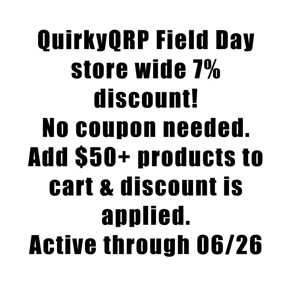 QuirkyQRP's tweet photo. Good luck to you all on this 2023 field day! And may the band conditions be ever in your favor!

https://t.co/0olaeXqdHu

#fieldday2023 #hamradiofieldday #amateurradiofieldday #arrlfd2023 #arrlfieldday2023 #hamradiofieldday2023 https://t.co/VIGXWY79Ed