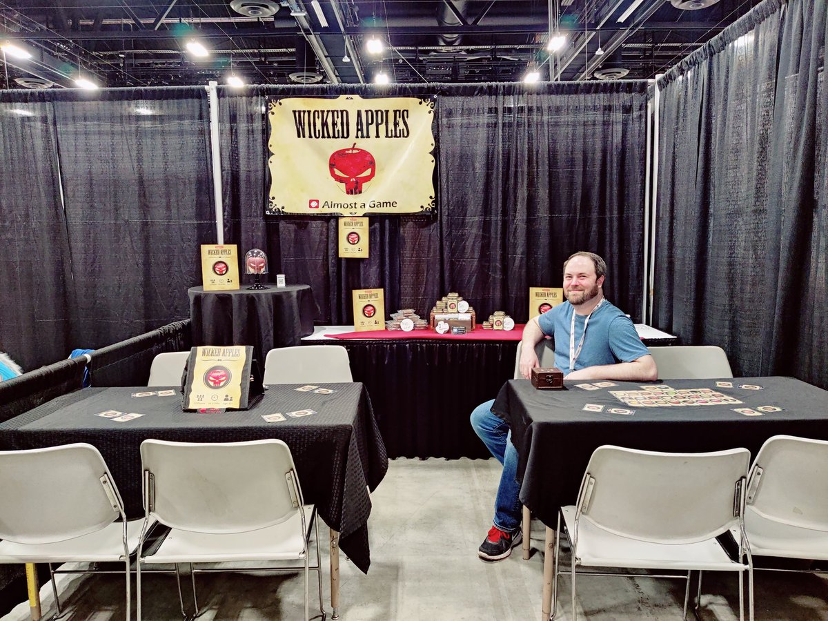 almostagame's tweet image. Game Con Canada Day 2! Changed up the booth! We're ready to play. #GCC2023