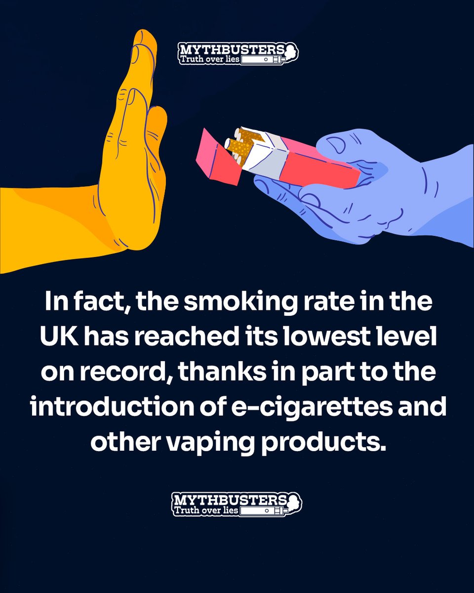 vapers_alliance's tweet photo. Not only has vaping been proven to be more effective than other methods, but it has also been endorsed by health authorities around the world.

Take a look: https://t.co/YlPSPfLhPC 🔗

#MythBusters #TruthAboutVaping https://t.co/iY0Mc1sflc