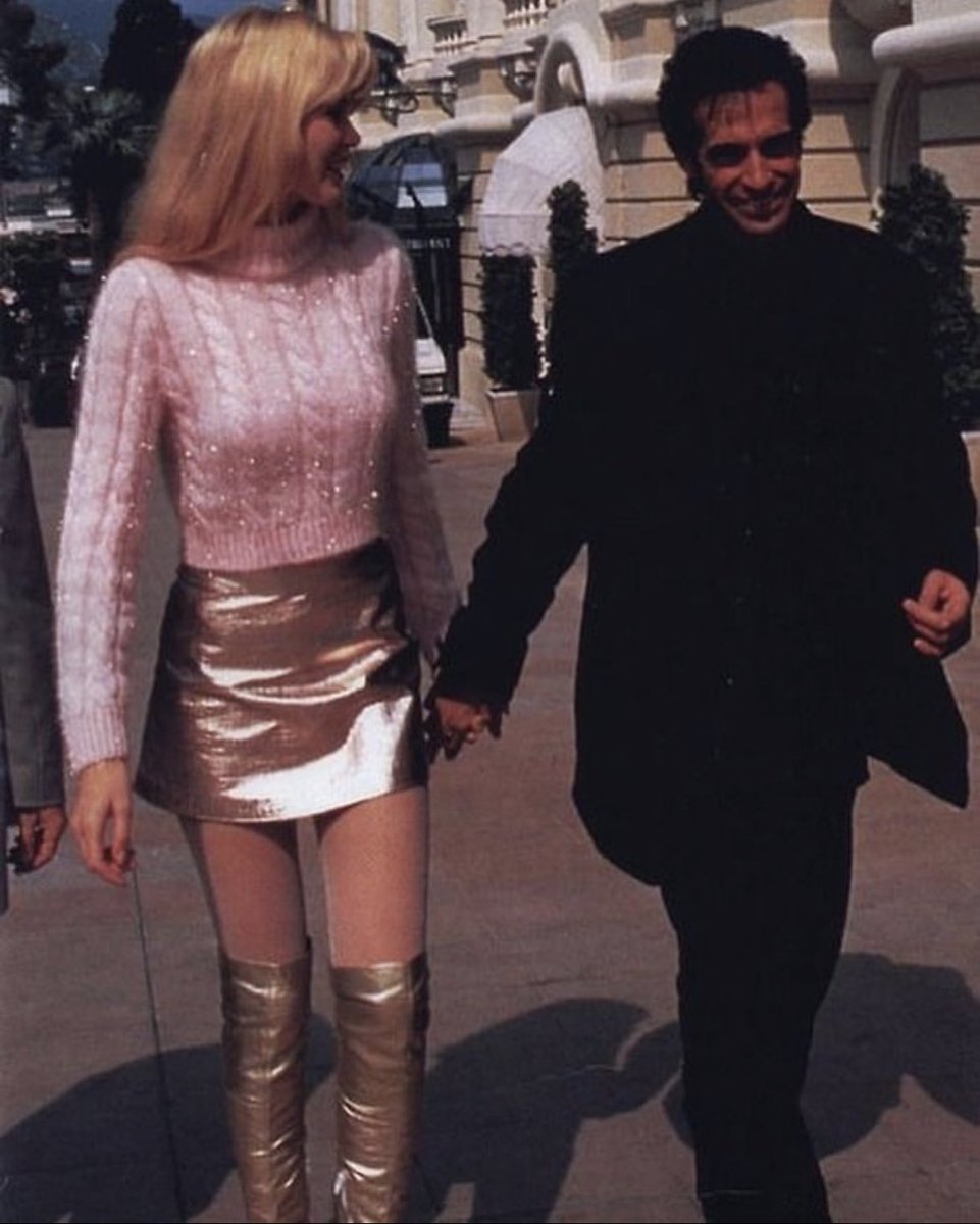 Claudia Schiffer wearing ‘94 Gianni Versace in a street-wear look