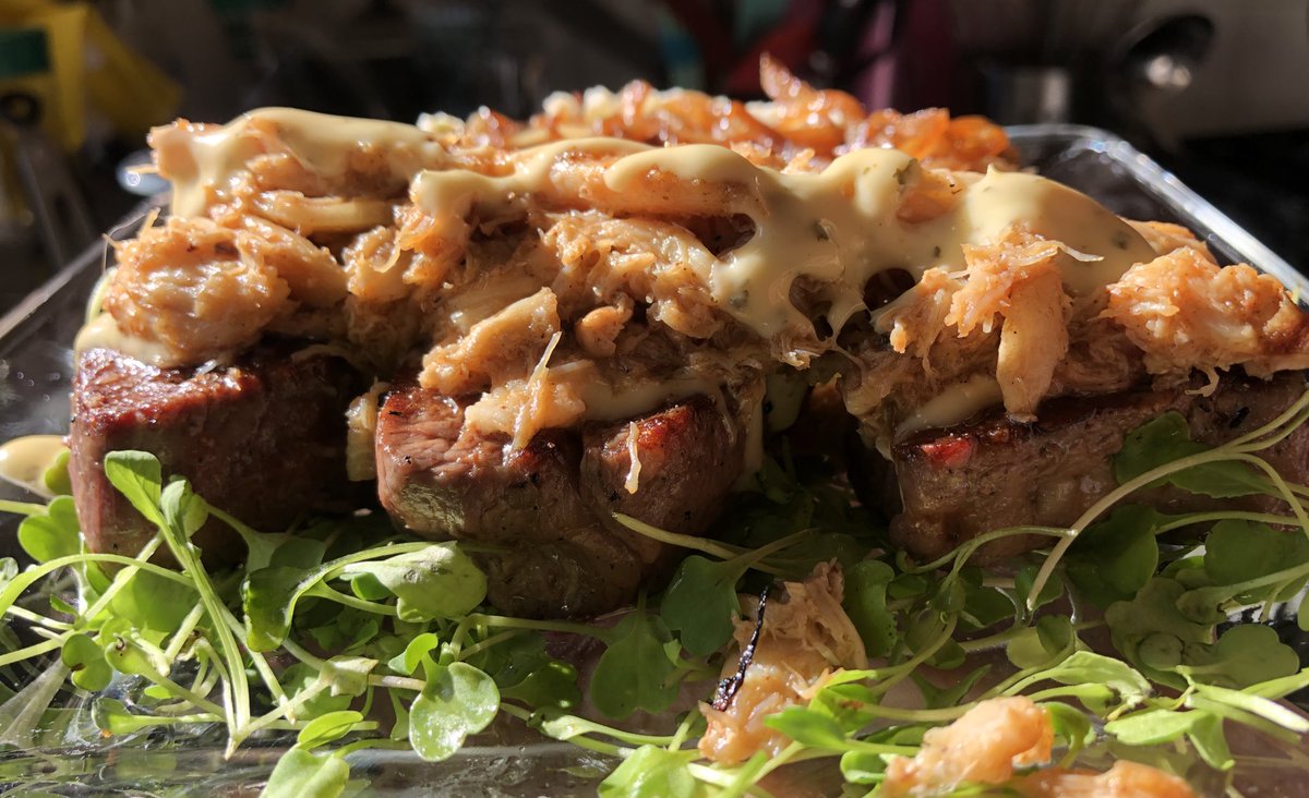 Roxy Thee Vexxed GenX on Twitter "Filet Mignon medallions with crab