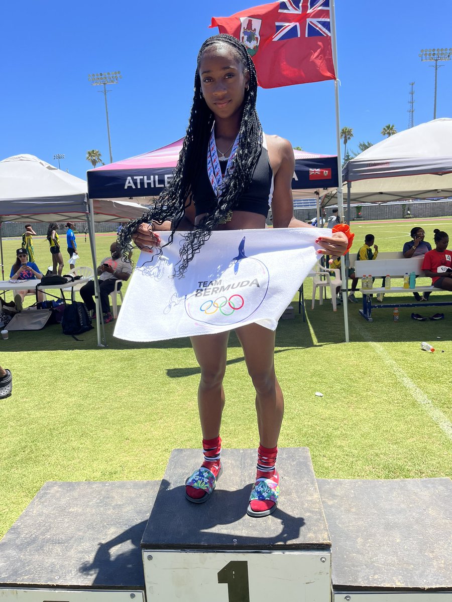 And that is gold medal #2 for Nina at the @XCTFBermuda in the 200m. Can’t wait to share this opportunity with more Christian athletes.