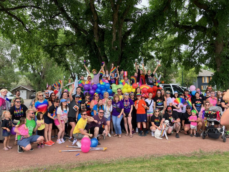 Pride Parade underway. What a great turn out!